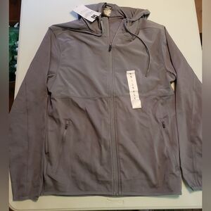 Men's Lightweight Gray Hooded Jacket